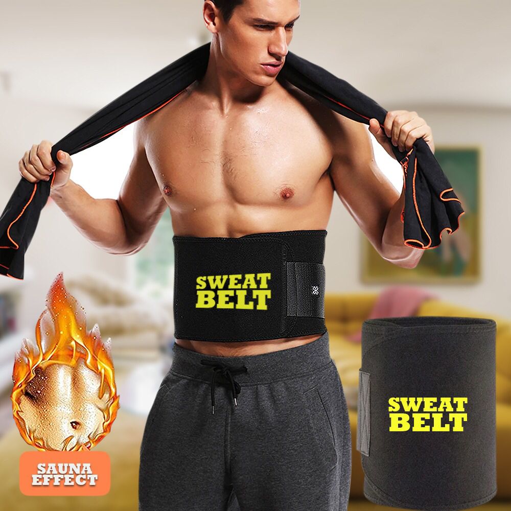 Premium Sweat Waist Trimmer Belt – Adjustable Workout & Gym Sweat Belt for Men & Women