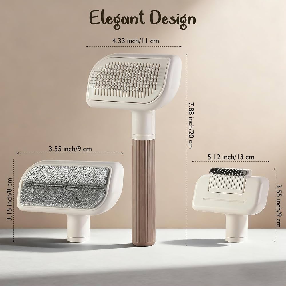 3-in-1 Pet Grooming Comb with Blue Light