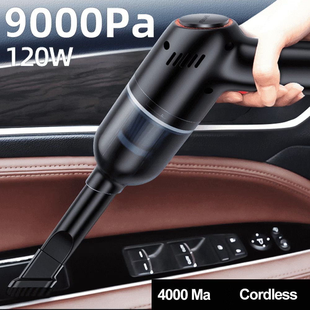 3-in-1 Car Vacuum Cleaner | Portable Wireless Vacuum, Air Blower & Inflator