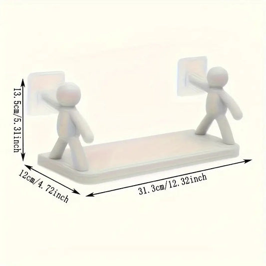 Bathroom & Kitchen Plastic Character Shelf – Pack of 2