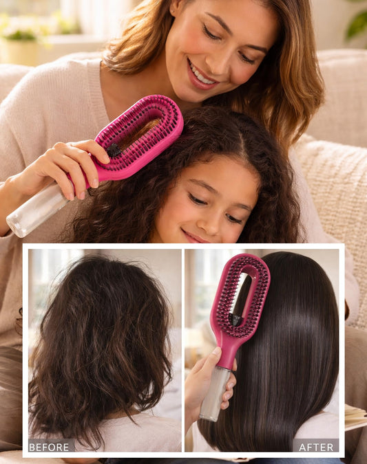 2-in-1 Hair Spray Comb Brush