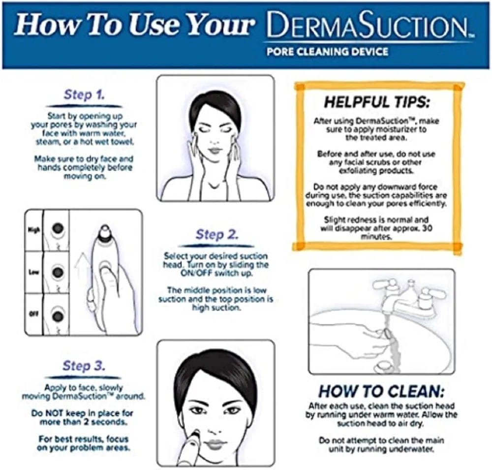 Derma Suction Cell Operated – Facial Skincare Suction Device
