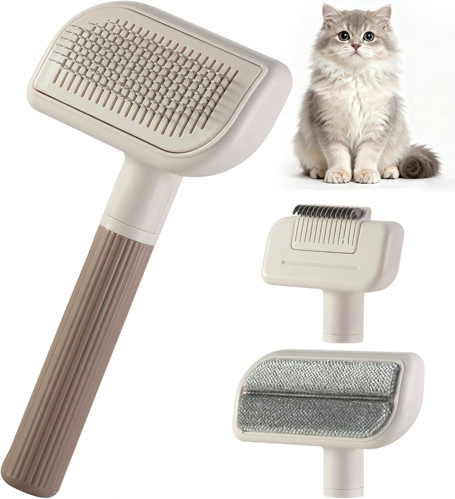 3-in-1 Pet Grooming Comb with Blue Light