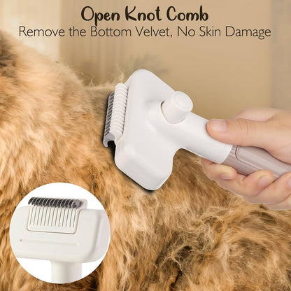 3-in-1 Pet Grooming Comb with Blue Light