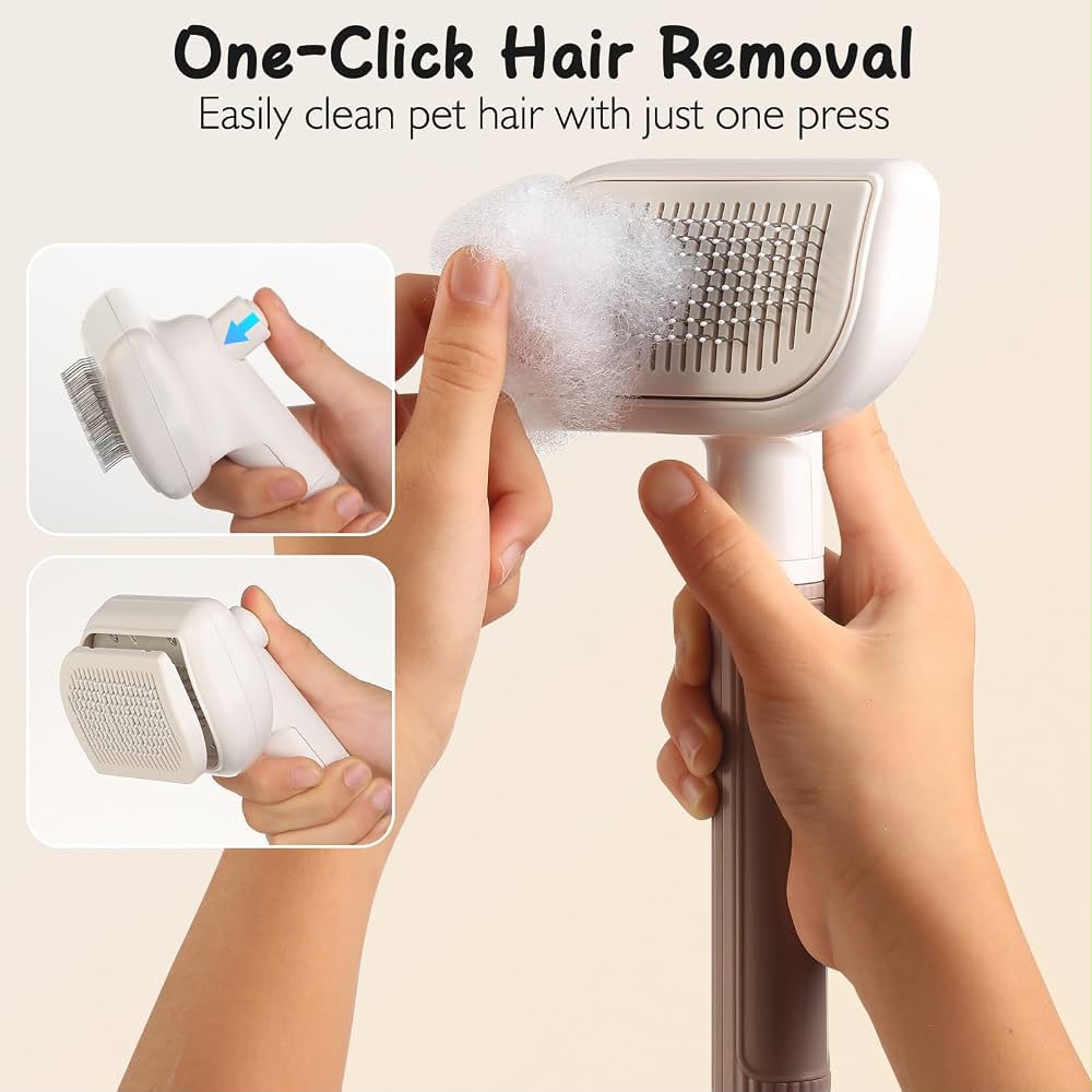 3-in-1 Pet Grooming Comb with Blue Light
