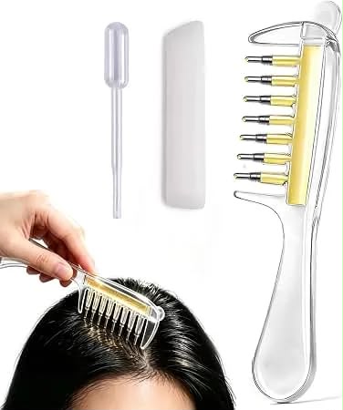 Transparent Hair Oil Comb Applicator