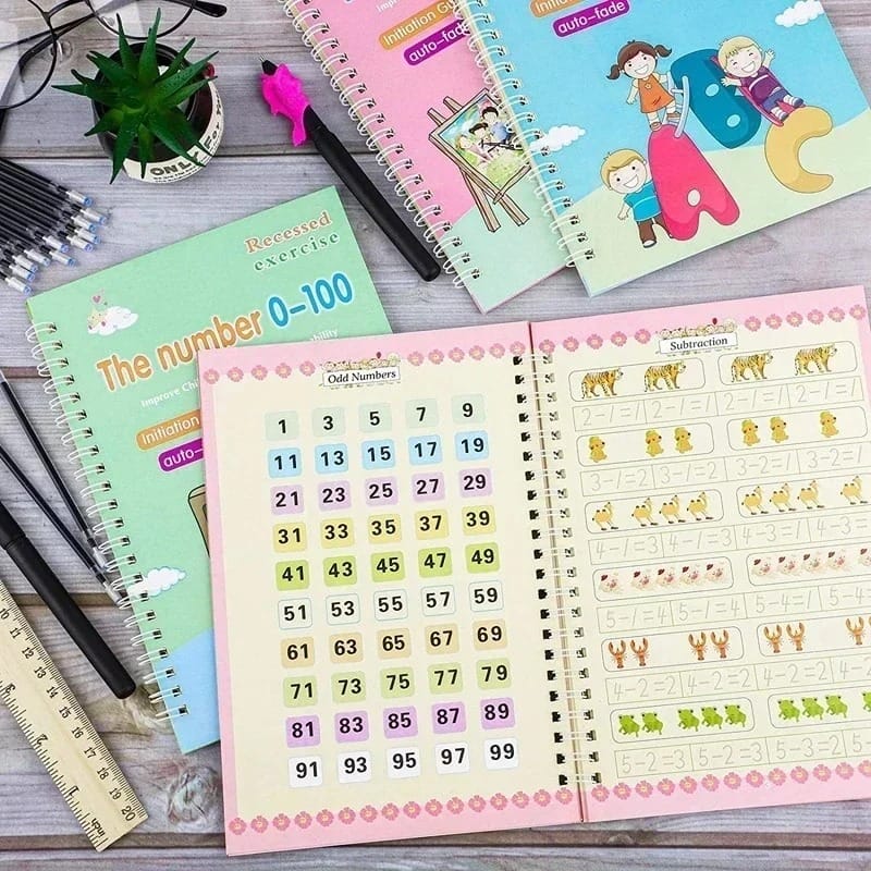 Sank Magic Children Writing Book (Kids)  4-Piece Set