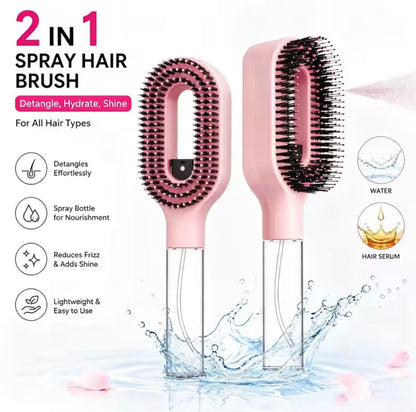 2-in-1 Hair Spray Comb Brush