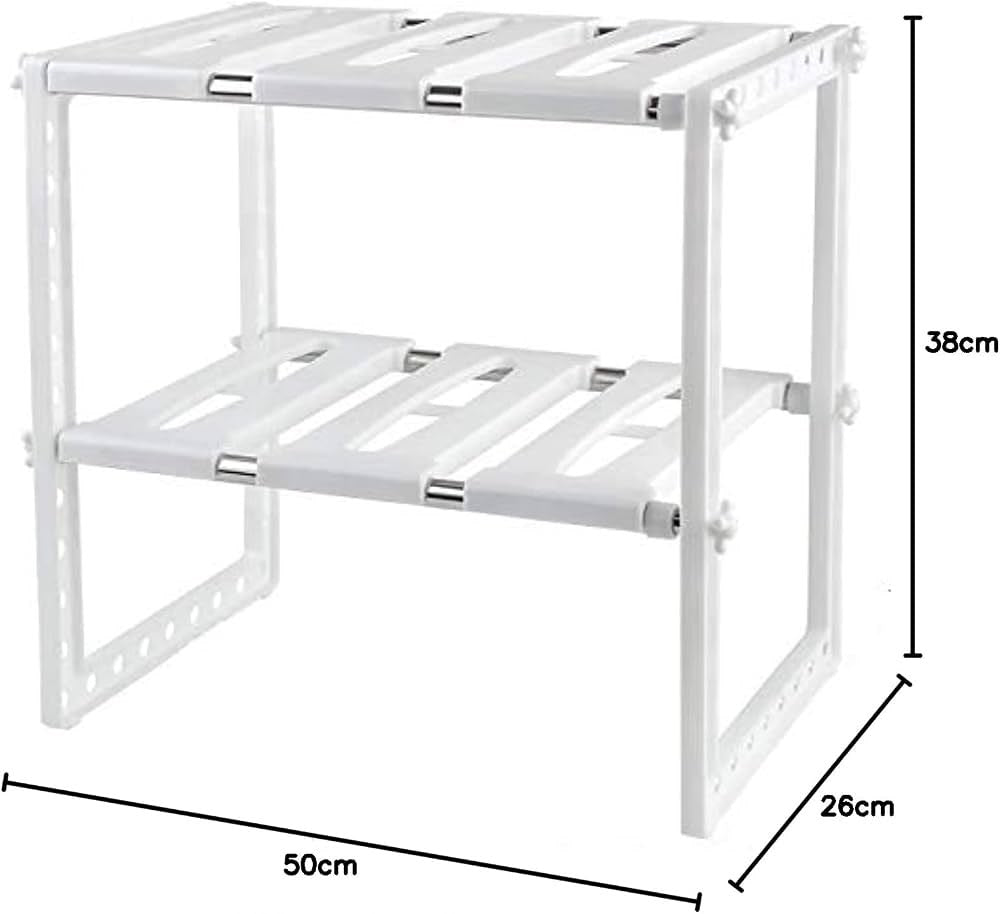 Adjustable Kitchen Storage Rack – Space Saving Organizer
