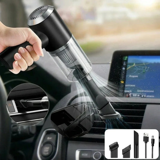 3-in-1 Car Vacuum Cleaner | Portable Wireless Vacuum, Air Blower & Inflator