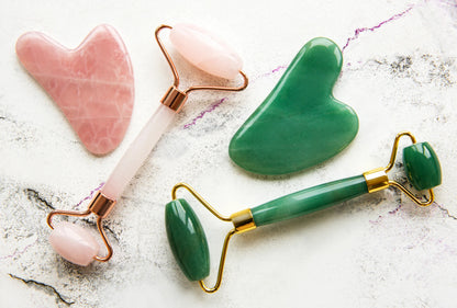 Premium Jade Roller & Gua Sha Facial Set