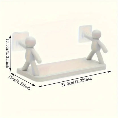 Bathroom & Kitchen Plastic Character Shelf – Pack of 2