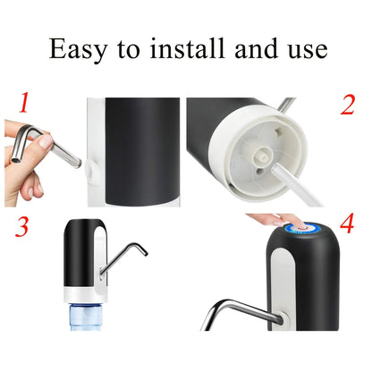 Electric Water Dispenser Pump | USB Rechargeable Wireless Water Bottle Pump